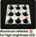 Aluminum reflector for high brightness LED
